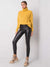 Stylische Leggings aus Kunstleder mit hoher Taille S-XL - Swytmode