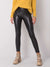 Stylische Leggings aus Kunstleder mit hoher Taille S-XL - Swytmode