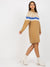Strickkleid mit Rollkragen und klassischen Muster - Swytmode
