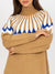Strickkleid mit Rollkragen und klassischen Muster - Swytmode