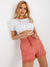 Damenshorts mit Spitze - Damenshorts aus Viskose - Damenshorts mit hoher Taille - Swytmode