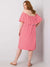 Kleid mit Streifen schulterfrei Plus Size xL-4XL - Swytmode